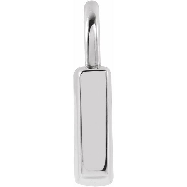 Engravable 14k Gold Lock Pendant