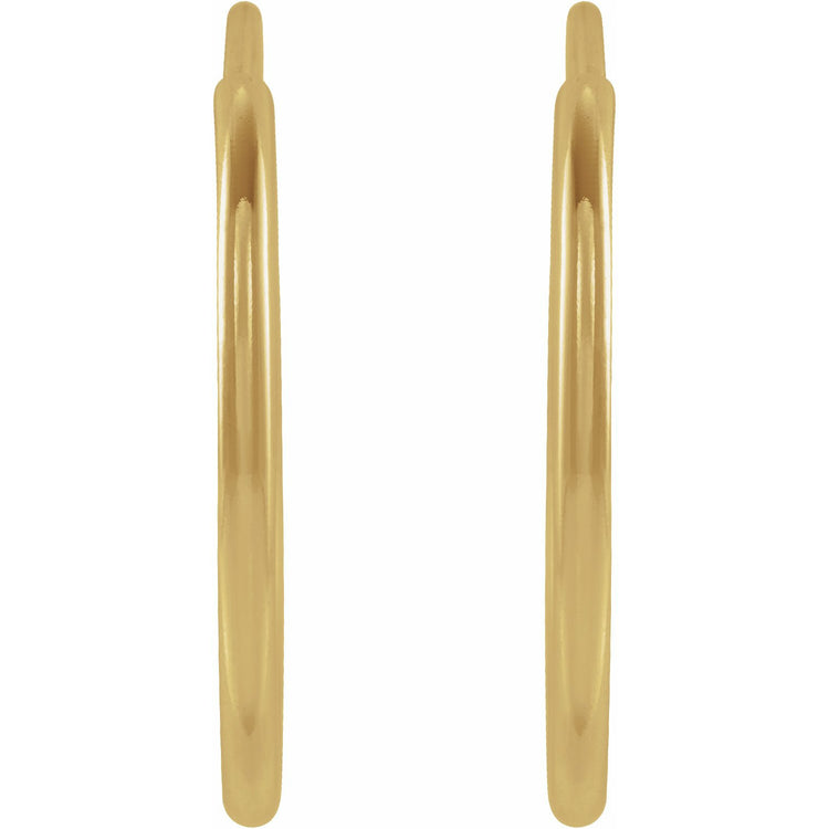 Endless Hoop Gold Earrings