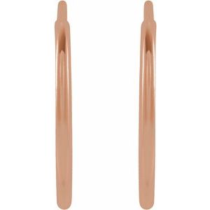 Endless Hoop Gold Earrings