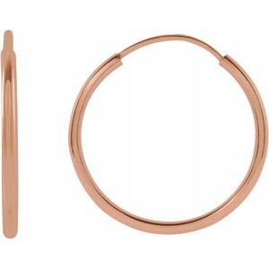 Endless Hoop Gold Earrings