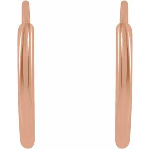 Endless Hoop Gold Earrings