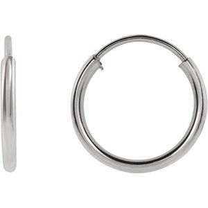 Endless Hoop Gold Earrings
