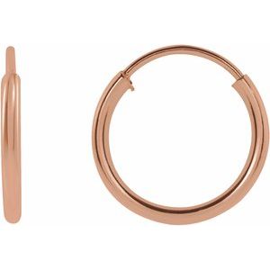 Endless Hoop Gold Earrings