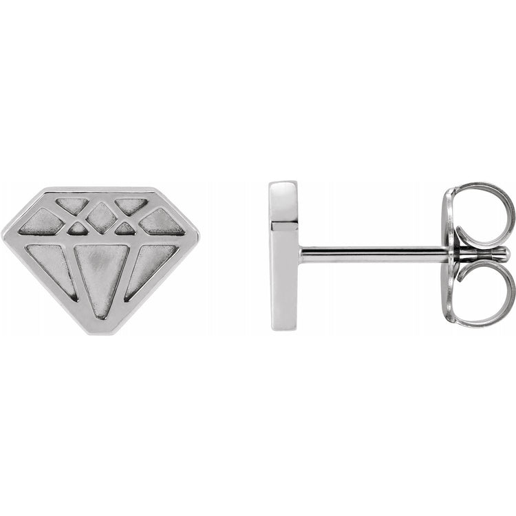 Tiny "Diamond" Themed Earrings