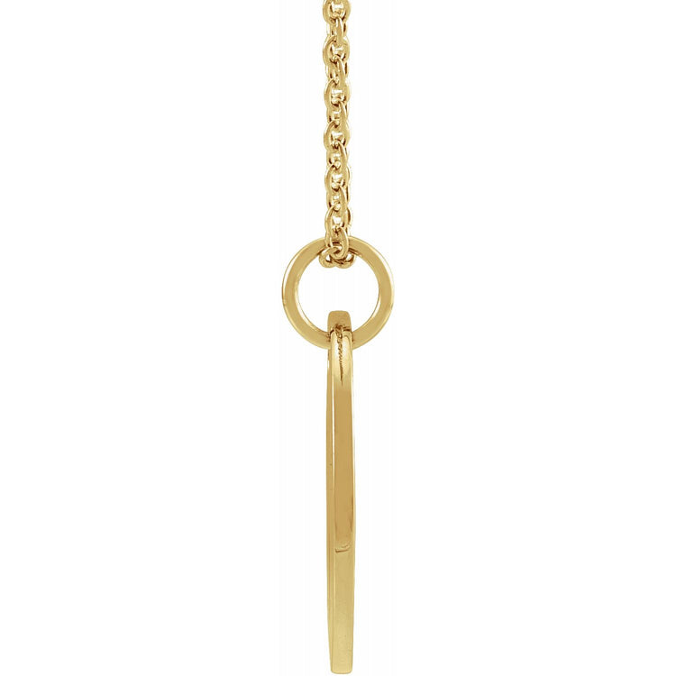 Blue Rubi Virgo Zodiac Disc Necklace