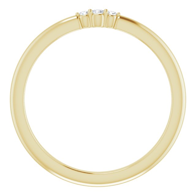 Three Diamond Stackable Ring