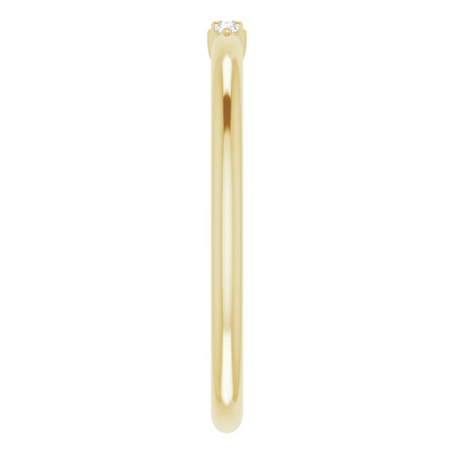 Three Diamond Stackable Ring