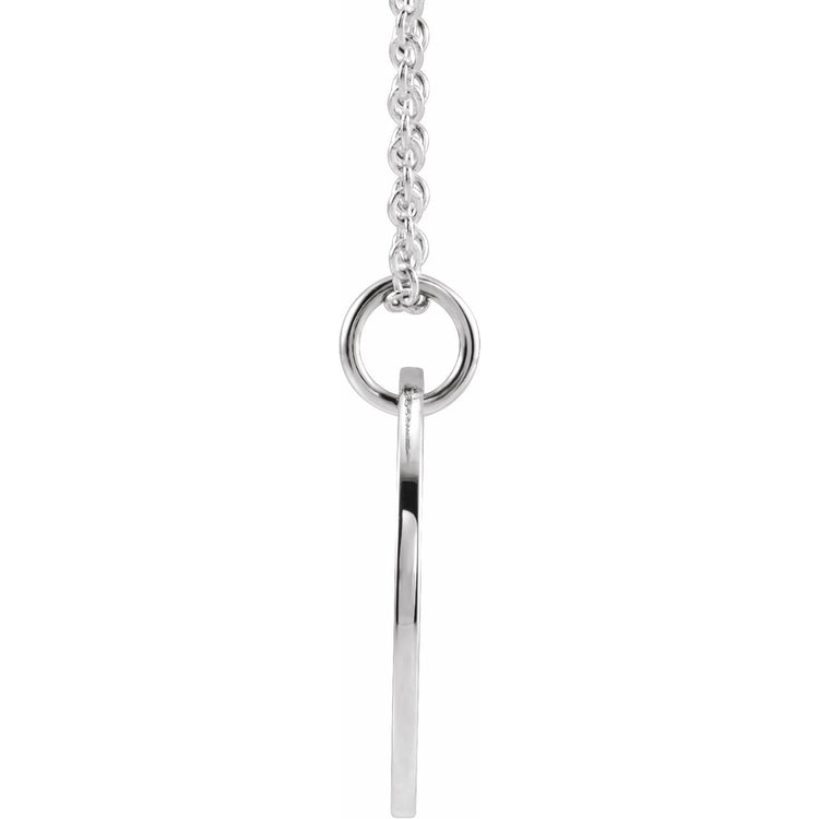 Blue Rubi Libra Zodiac Disc Necklace