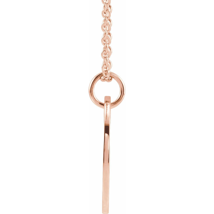 Blue Rubi Libra Zodiac Disc Necklace