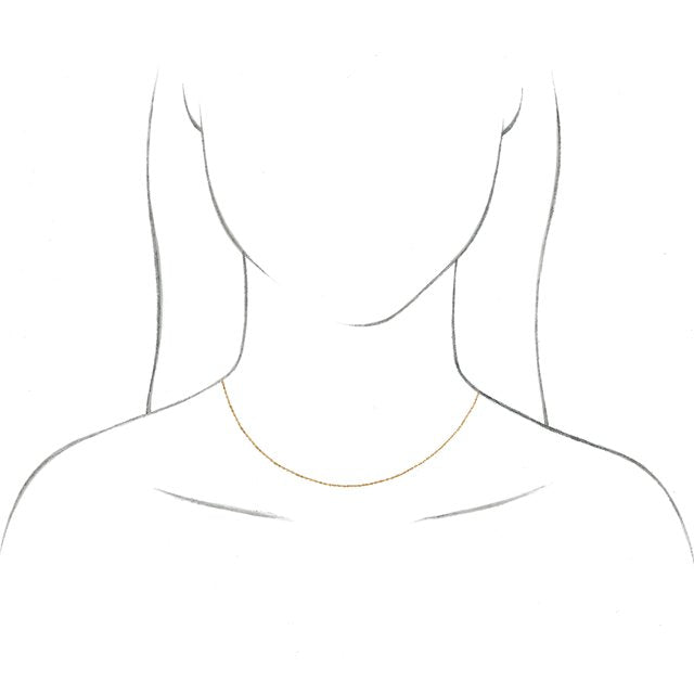 14K Yellow Gold Solid Rope Chain