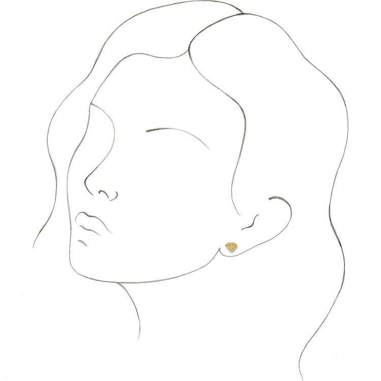 Tiny "Diamond" Themed Earrings