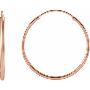 Endless Hoop Gold Earrings