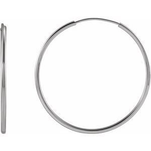 Endless Hoop Gold Earrings