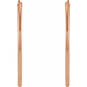 Endless Hoop Gold Earrings