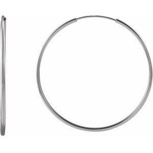 Endless Hoop Gold Earrings