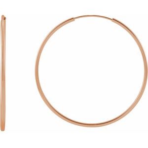Endless Hoop Gold Earrings