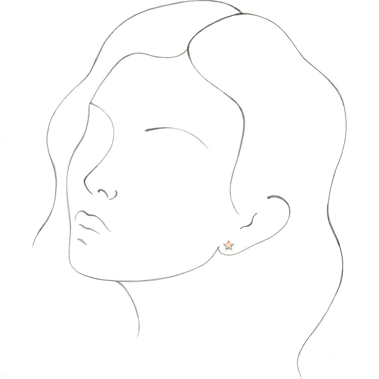 Gold Star Earrings