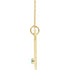 Blue Rubi Aries Zodiac Constellation Necklace - Emerald + Diamond