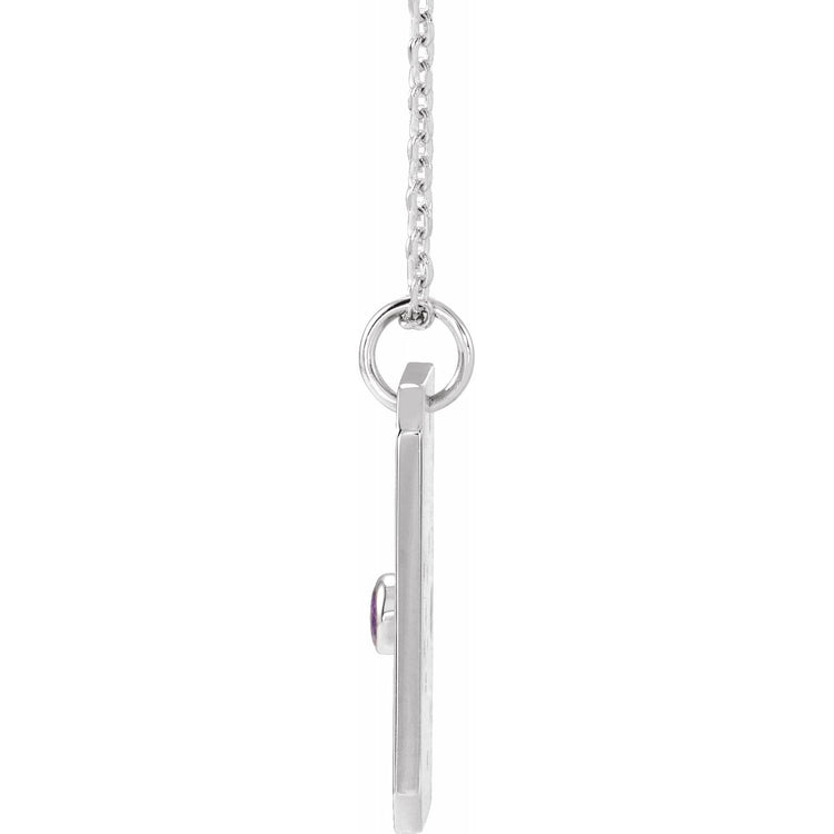 Sagittarius Zodiac Constellation Necklace - Amethyst + Diamond