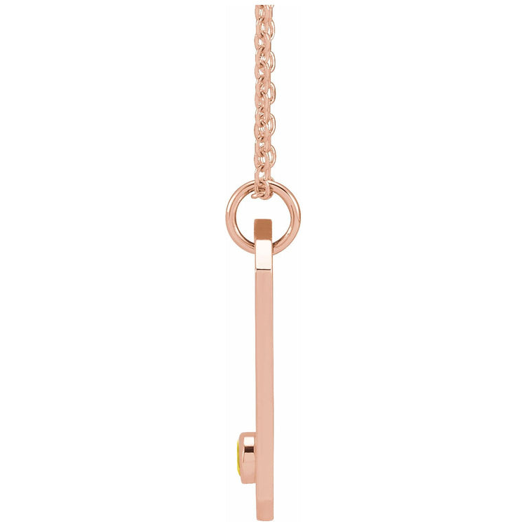 Blue Rubi Leo Zodiac Constellation Necklace - Chrysoprase + Diamond
