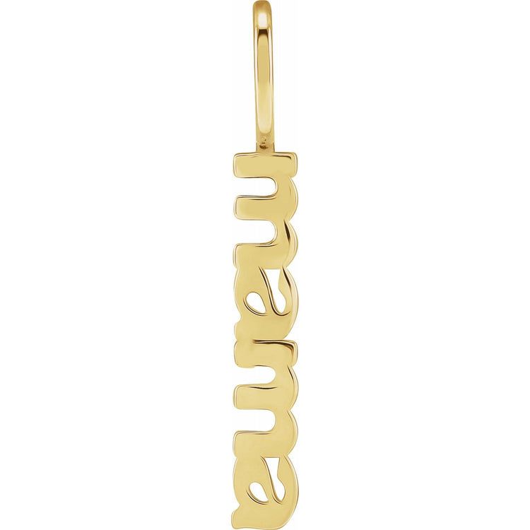 Lowercase Block Mama Pendant