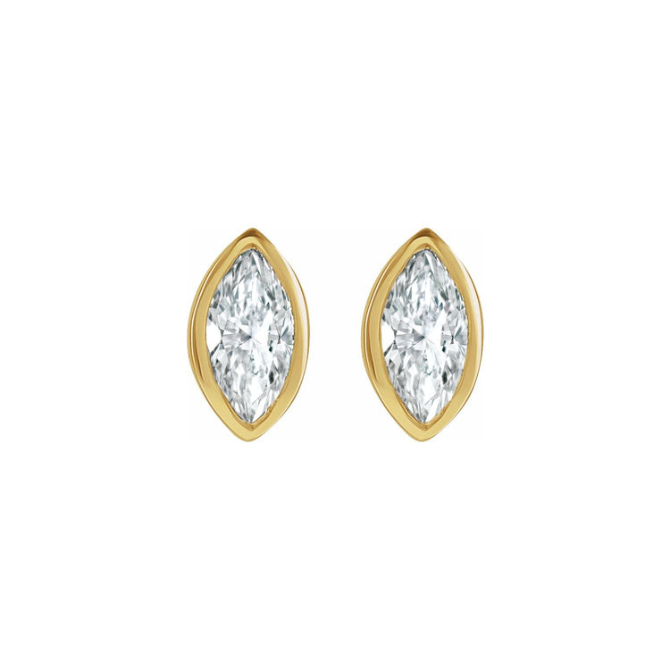Marquise Diamond Stud Earrings