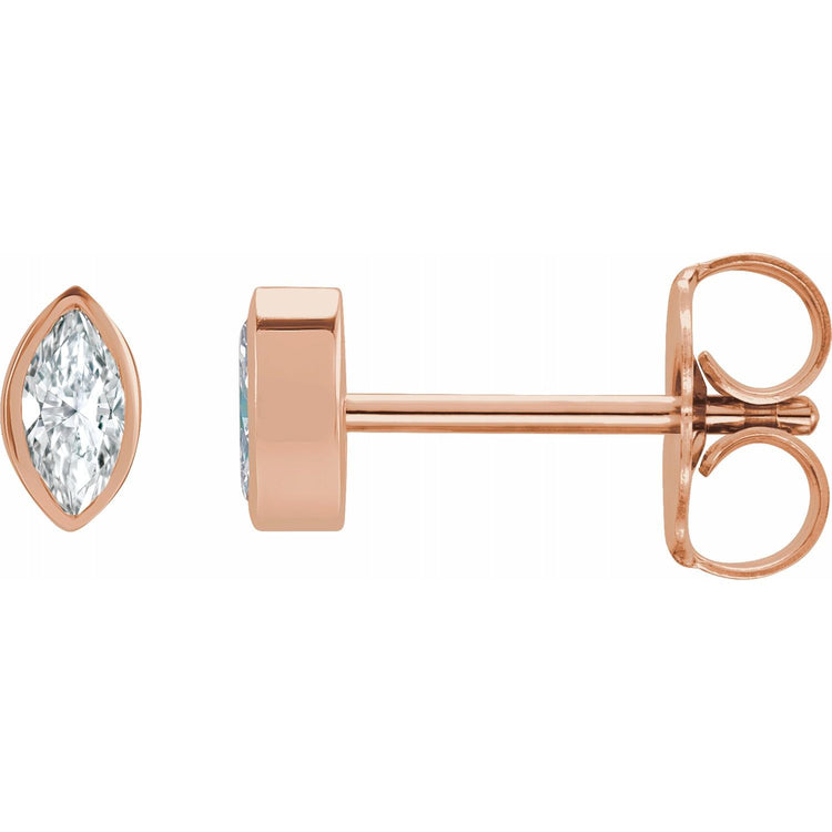 Marquise Diamond Stud Earrings