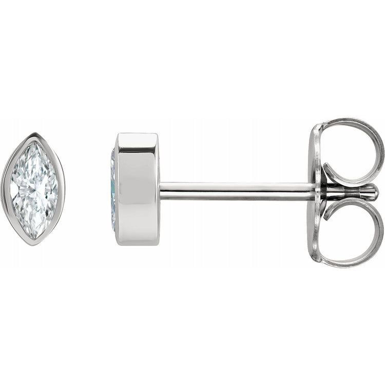 Marquise Diamond Stud Earrings