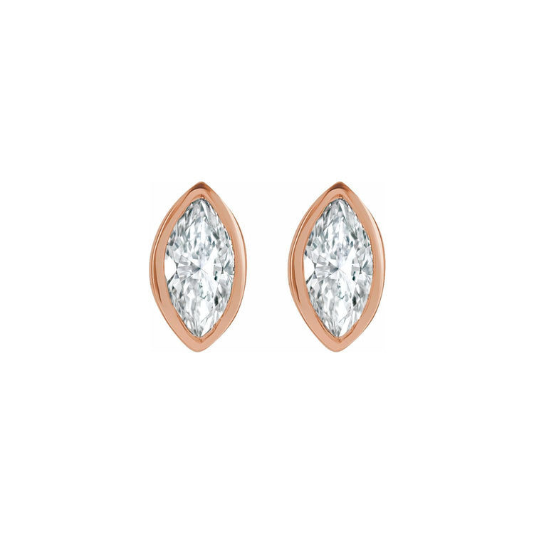 Marquise Diamond Stud Earrings