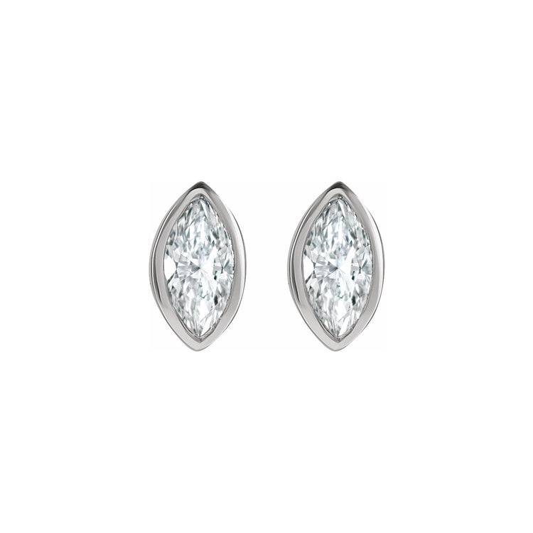 Marquise Diamond Stud Earrings