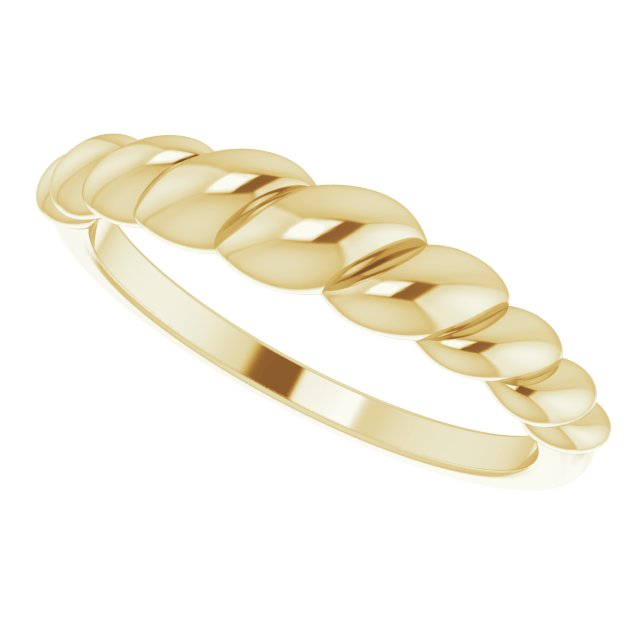Gold Rope Dome Ring