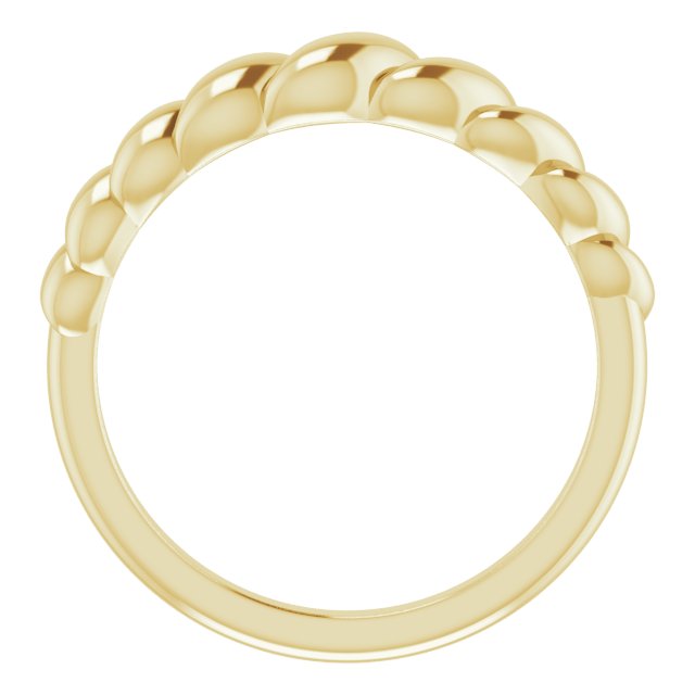 Gold Rope Dome Ring