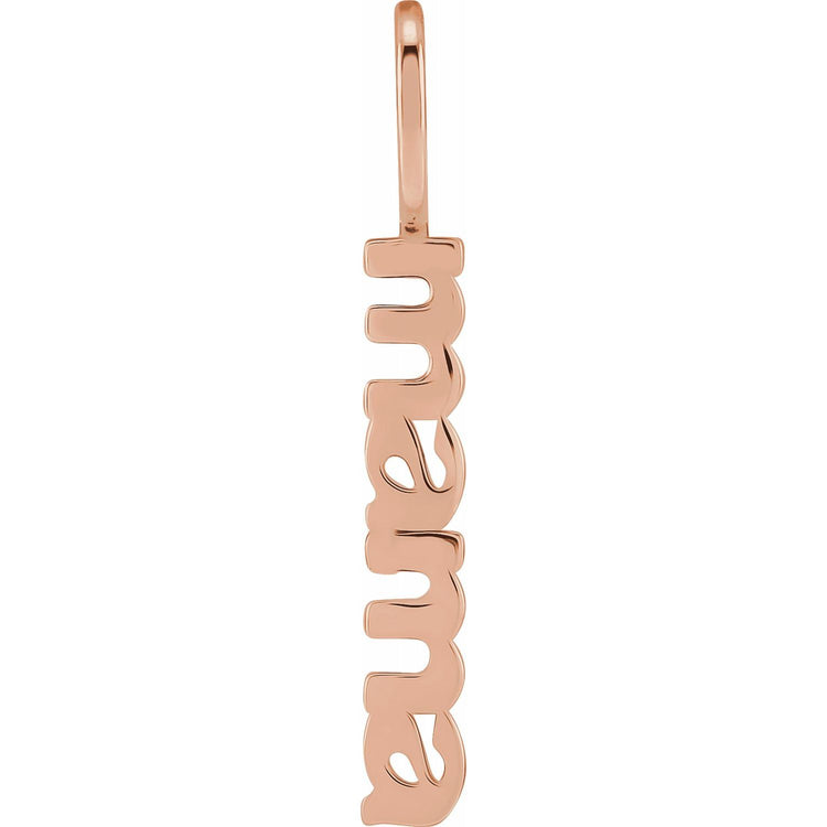 Lowercase Block Mama Pendant