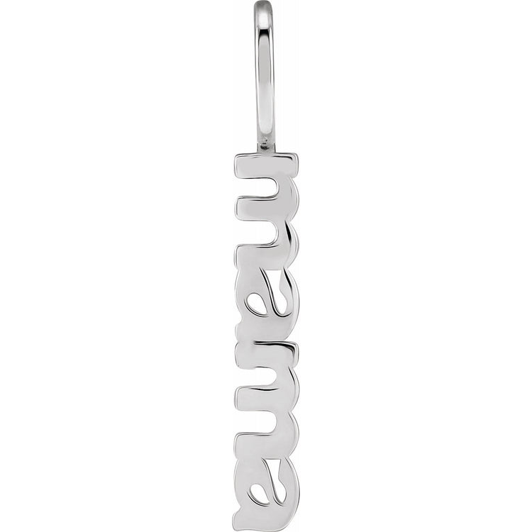Lowercase Block Mama Pendant