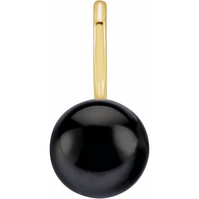 Black Akoya Pearl Charm Pendant