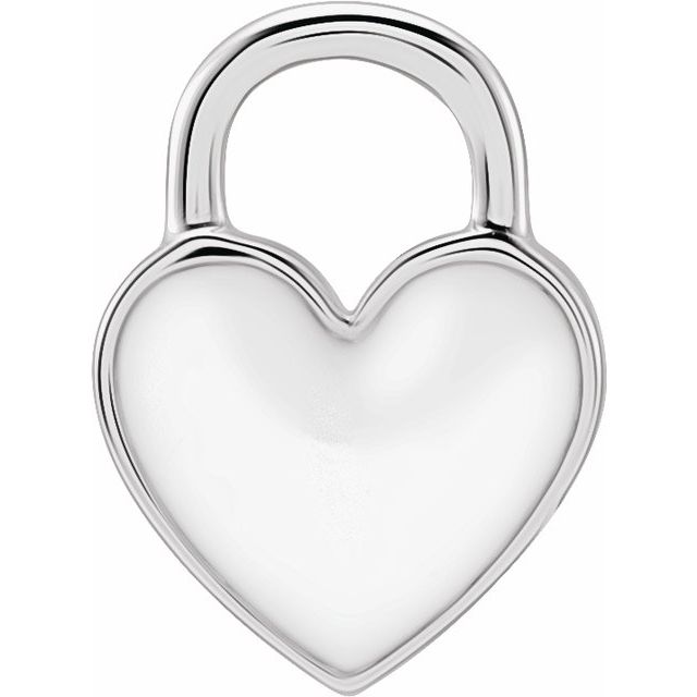 Enamel Heart Charm Pendant