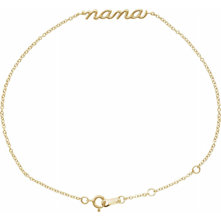 Petite Script Nana Bracelet