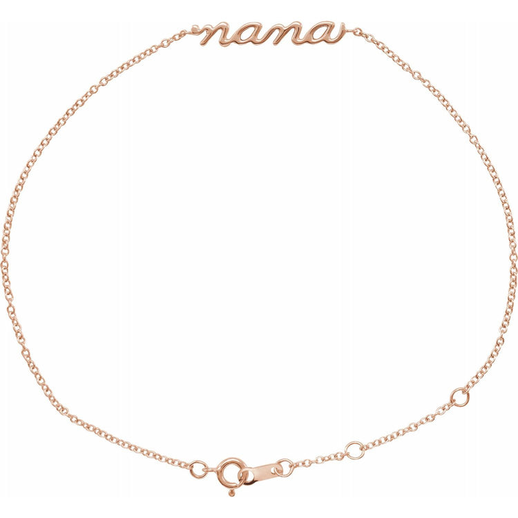 Petite Script Nana Bracelet
