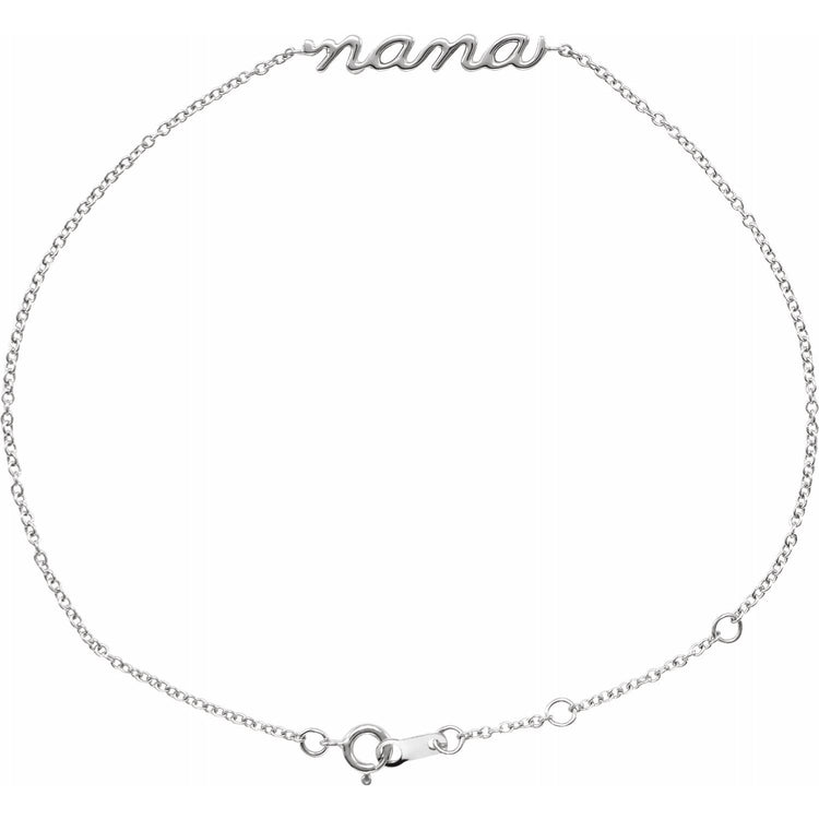 Petite Script Nana Bracelet