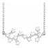 Blue Rubi Scorpio Diamond Zodiac Constellation Necklace