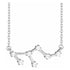Blue Leo Diamond Zodiac Constellation Necklace