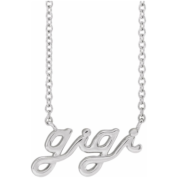 Petite Script Gigi Necklace