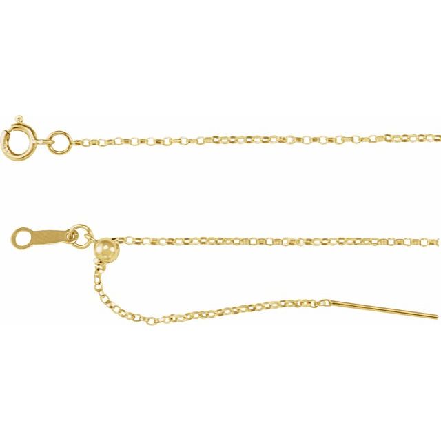 Adjustable Threader Rolo Chain Bracelet