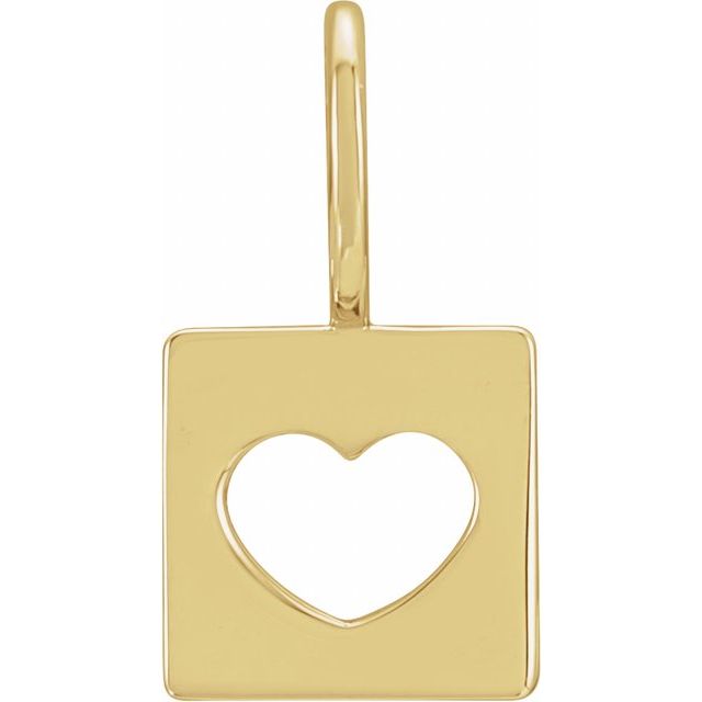 Love Letter Heart Charm Pendant
