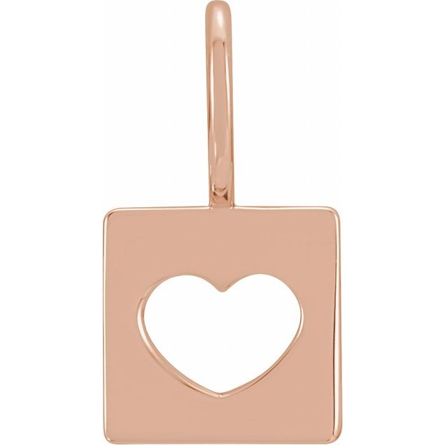 Love Letter Heart Charm Pendant