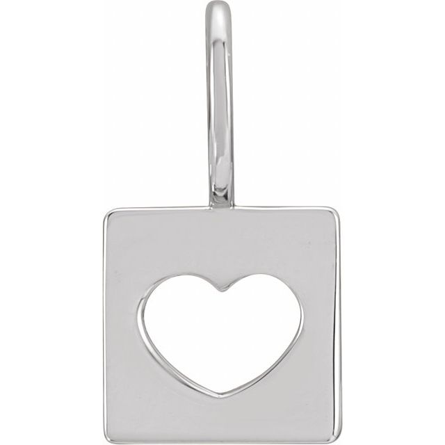 Love Letter Heart Charm Pendant