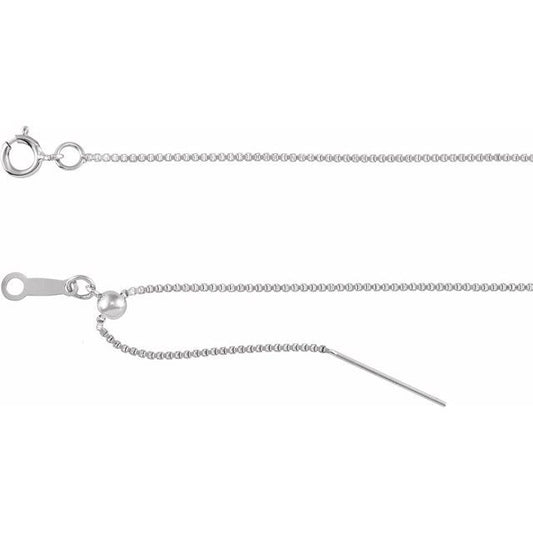 Adjustable Threader Box Chain Bracelet