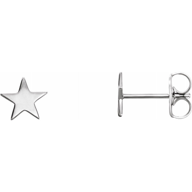 Gold Star Earrings