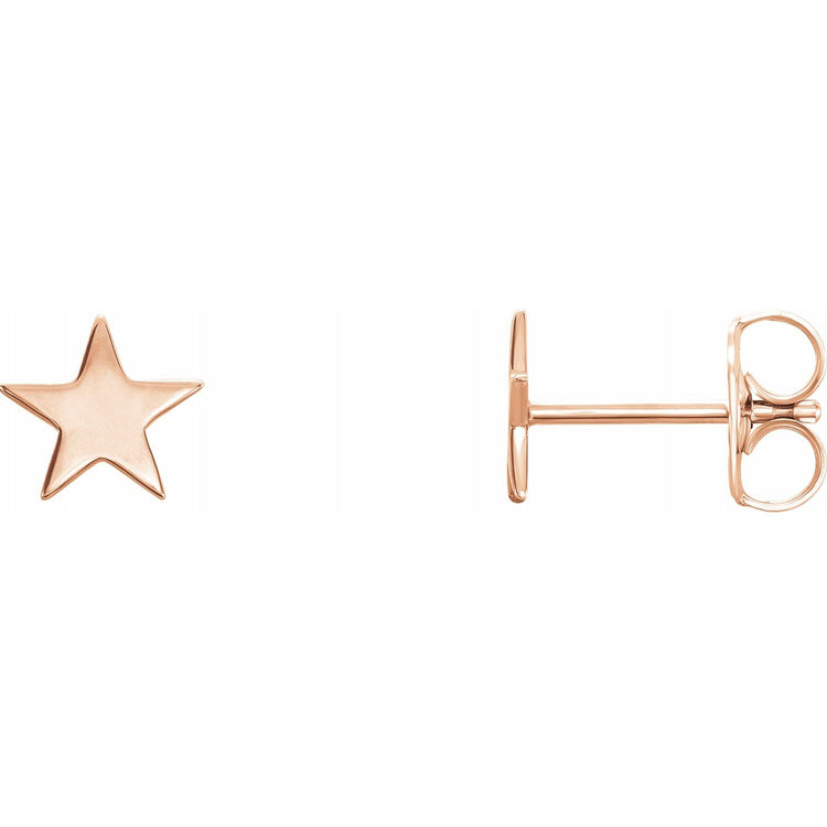 Gold Star Earrings