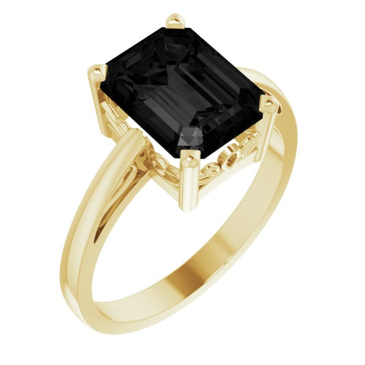 Classic Onyx Cocktail Ring